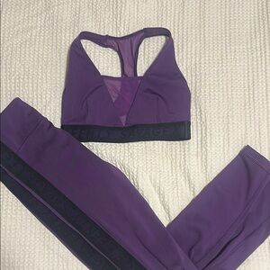 Savage X Fenty Purple Sports Bra Racerback Medium Support